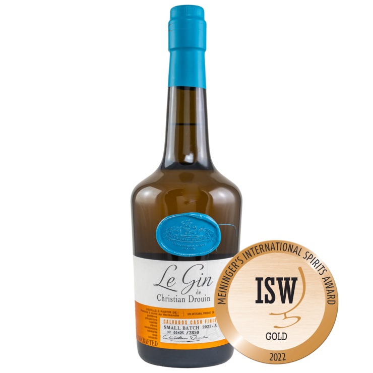 Le Gin de Christian Drouin Calvados Casks 42% vol. 0,7 Liter Nicht gefärbt