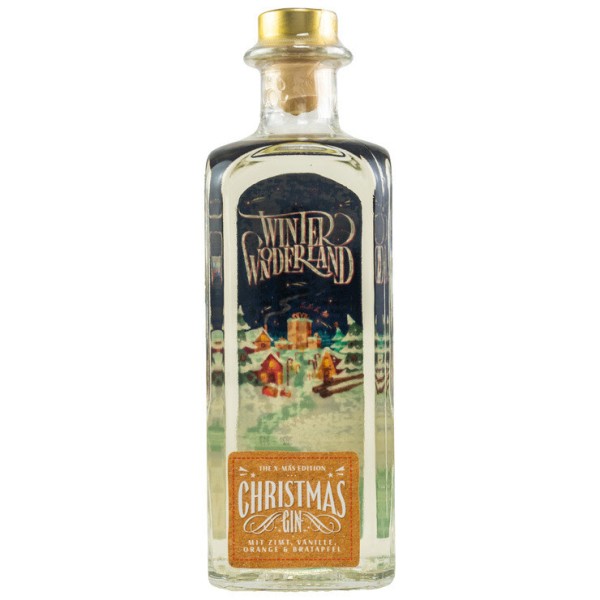 Christmas Gin Winter Wonderland Spirits mit Zimt, Vanille, Orange und Bratapfel 42% vol. 0,5 Liter