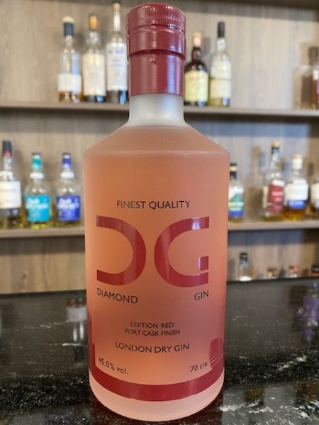 Diamond Dry Gin Red 45 %Vol Port Cask Finish Finest London Dry Gin